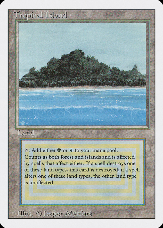 Tropical Island · Revised Edition (3ED) #288 · Scryfall Magic The