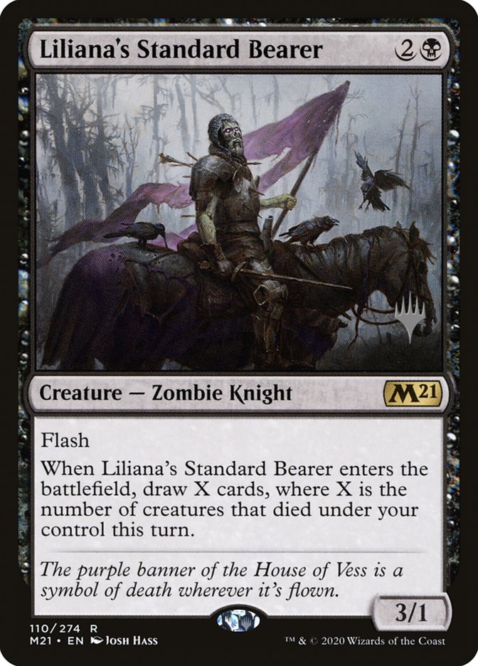 Liliana's Standard Bearer (Core Set 2021 Promos #110p)