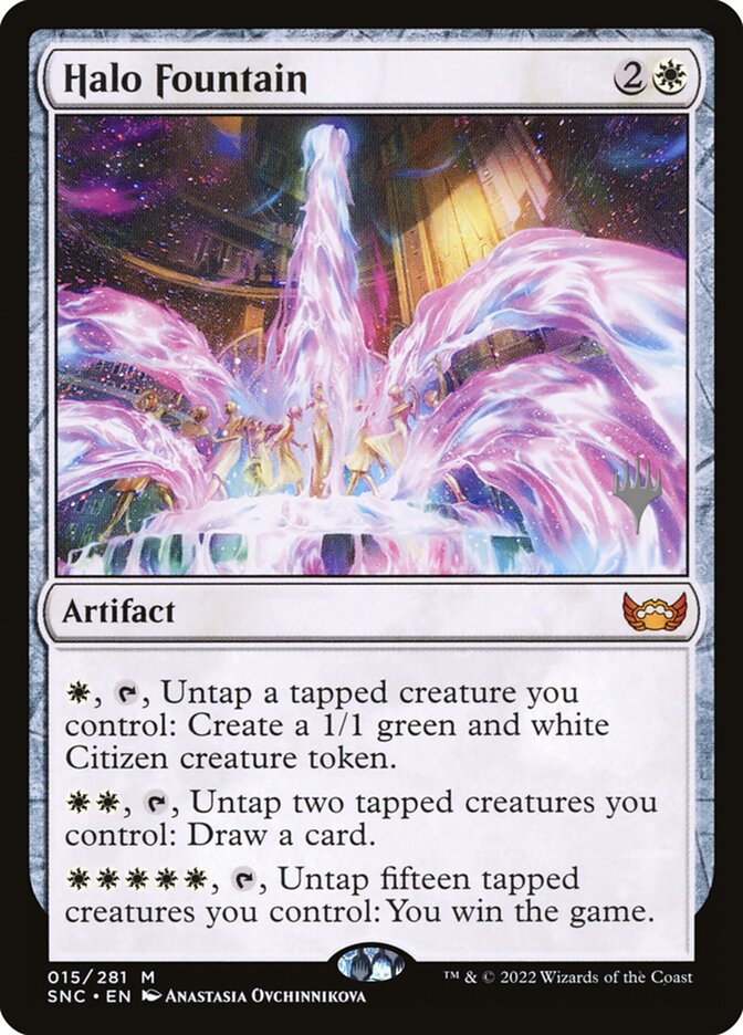 Halo Fountain (Streets of New Capenna Promos #15p)
