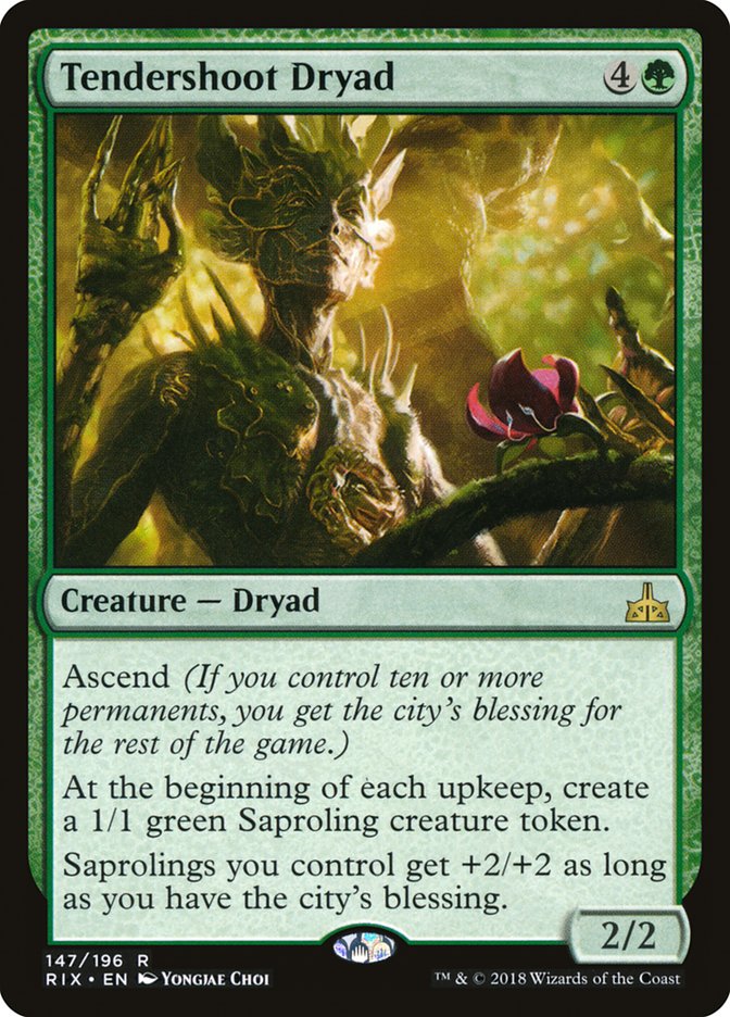 Tendershoot Dryad · Bloomburrow Commander (BLC) #242 · Scryfall Magic ...