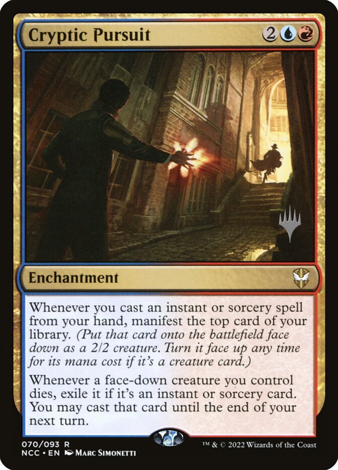 Cryptic Pursuit (New Capenna Commander Promos #70p)