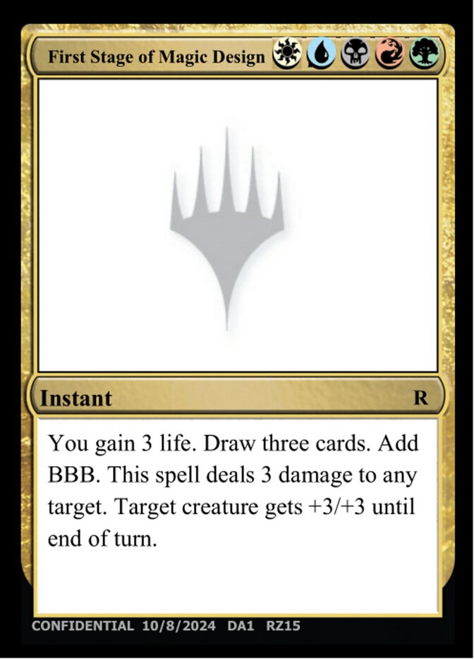 First Stage of Magic Design