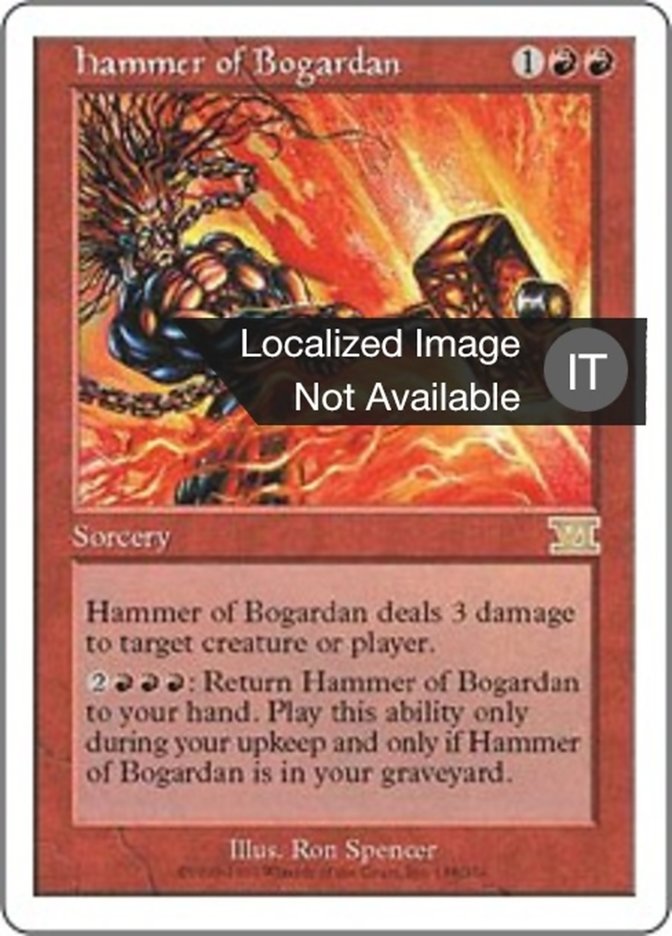 Hammer of Bogardan (Classic Sixth Edition #188)