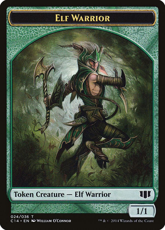 Elf Warrior (Commander 2014 Tokens #24)