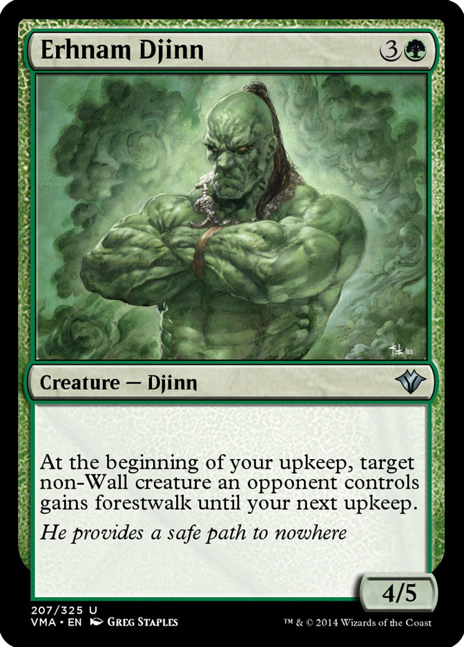 Erhnam Djinn - Vintage Masters - MTG Print