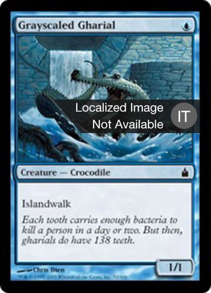 Grayscaled Gharial (Ravnica: City of Guilds #52)