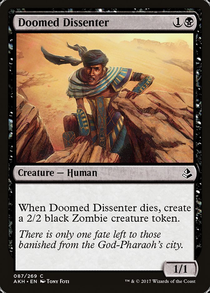 Doomed Dissenter · Amonkhet (AKH) #87 · Scryfall Magic The