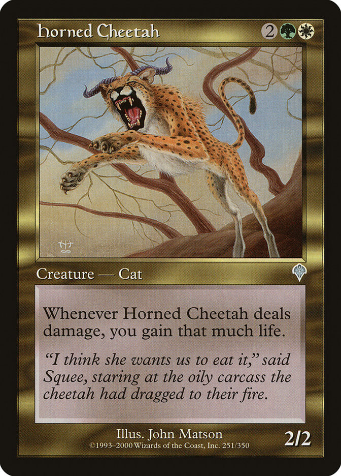 Horned Cheetah (Invasion #251)