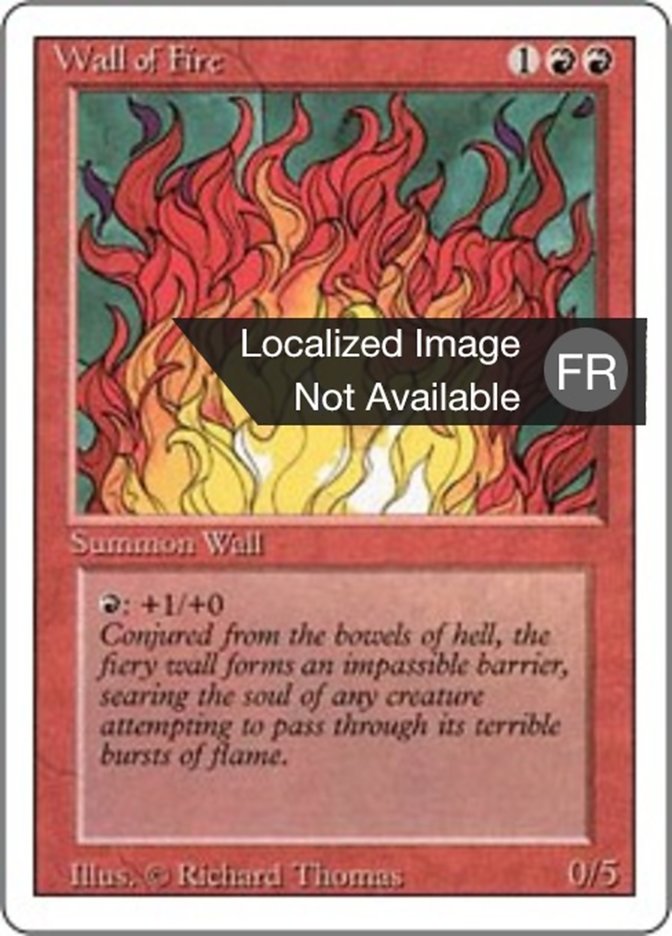 Mur de feu (Wall of Fire) · Revised Edition (3ED) #183 · Scryfall Magic The  Gathering Search