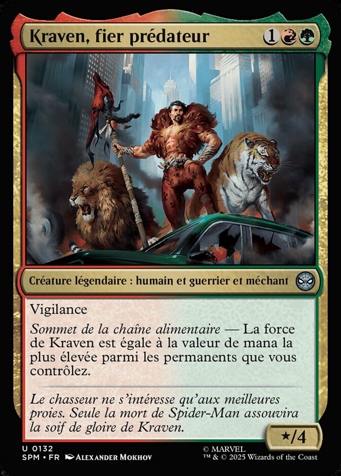 Kraven, fier prédateur