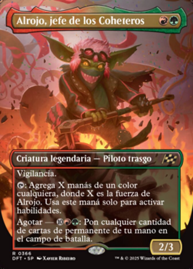 Alrojo, jefe de los Coheteros