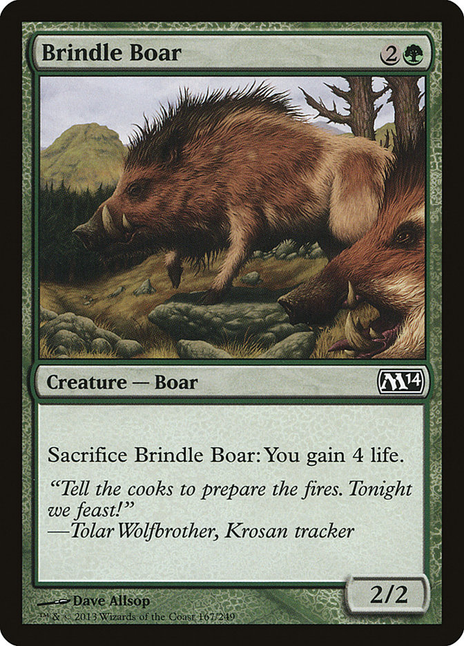 Brindle Boar (Magic 2014 #167)
