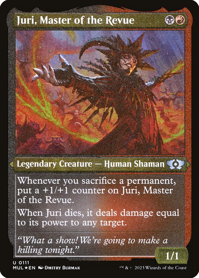 Juri, Master of the Revue – Etched Foil