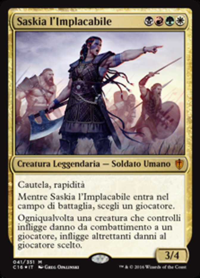 Saskia the Unyielding (Commander 2016 #41)