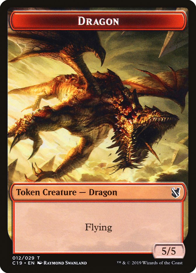 Dragon (Commander 2019 Tokens #12)