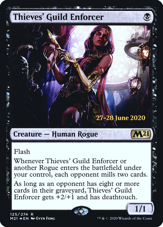Thieves' Guild Enforcer (Core Set 2021 Promos #125s)