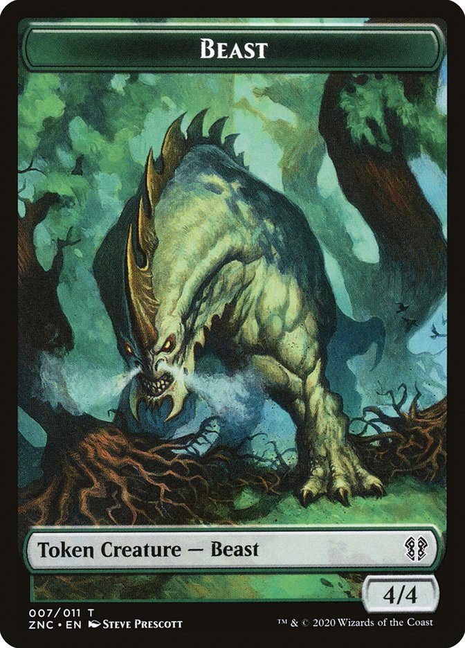 Beast (Zendikar Rising Commander Tokens #7)