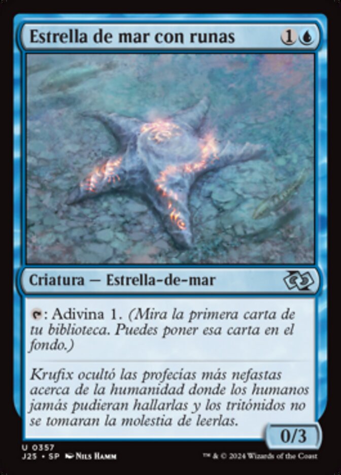 Estrella de mar con runas