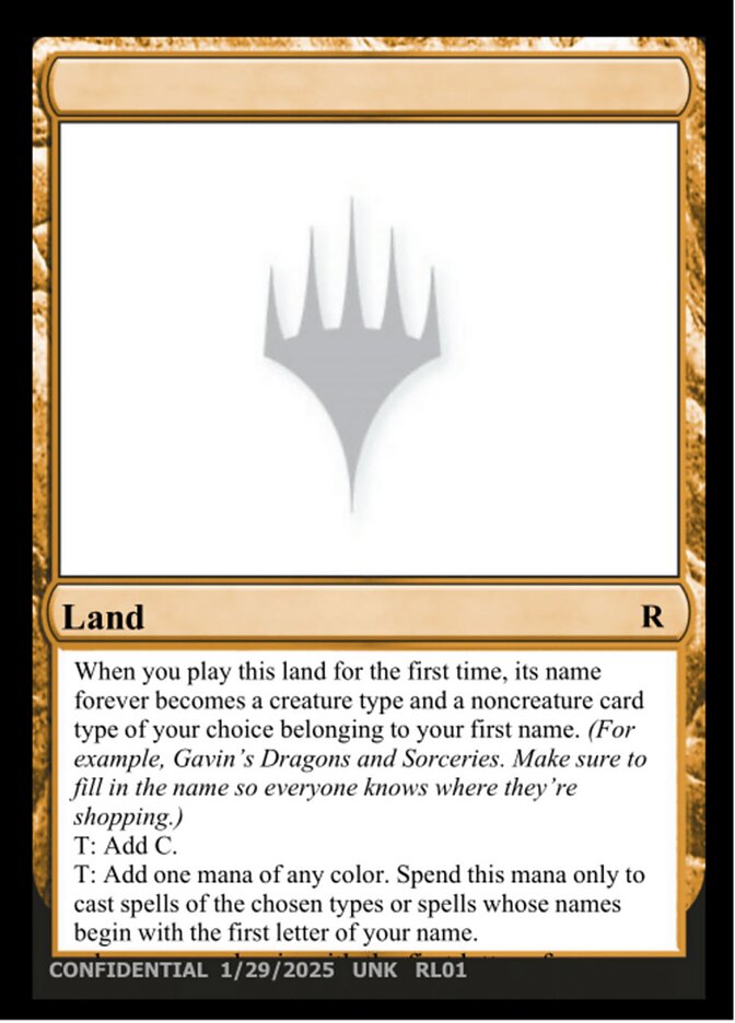 ______ MTG card