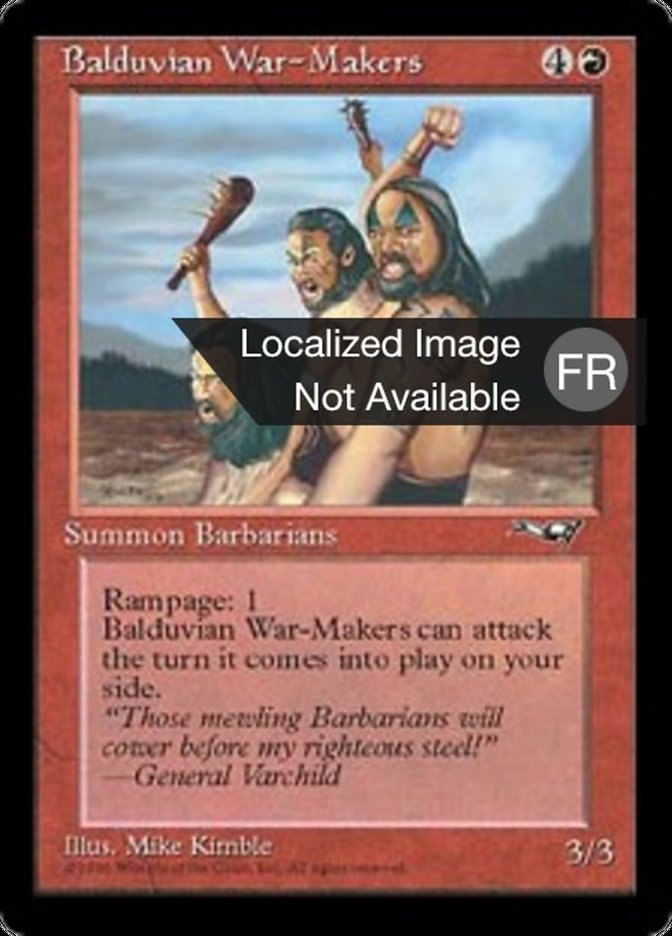 Balduvian War-Makers (Alliances #66a)