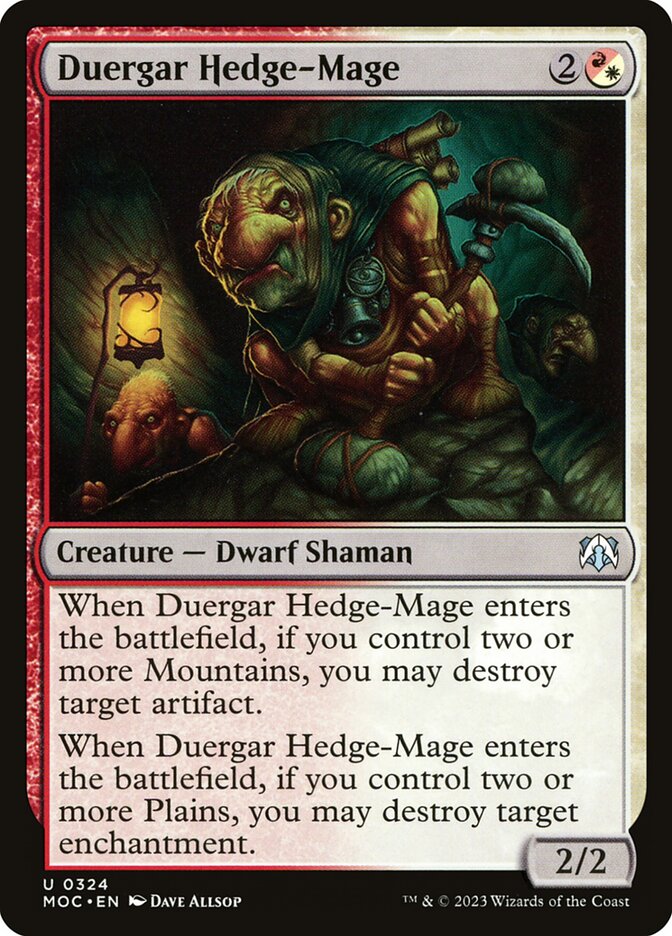 Duergar Hedge-Mage (March of the Machine Commander #324)