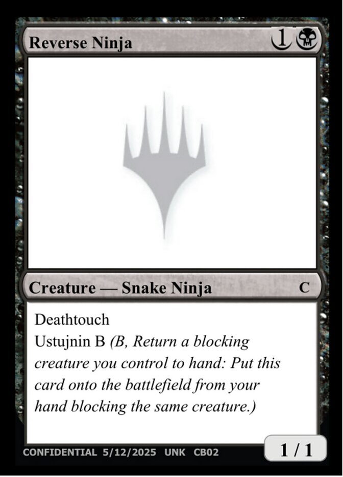 Reverse Ninja MTG card
