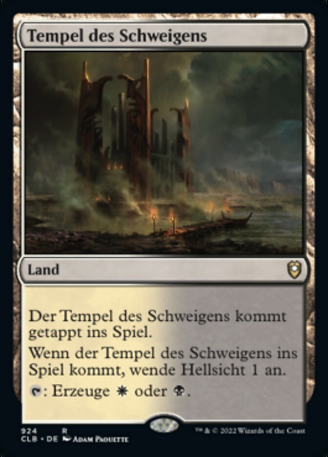 Temple of Silence (Commander Legends: Battle for Baldur's Gate #924)