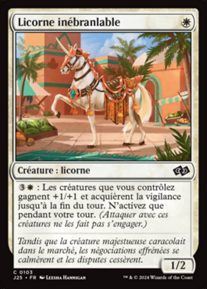 Licorne inébranlable