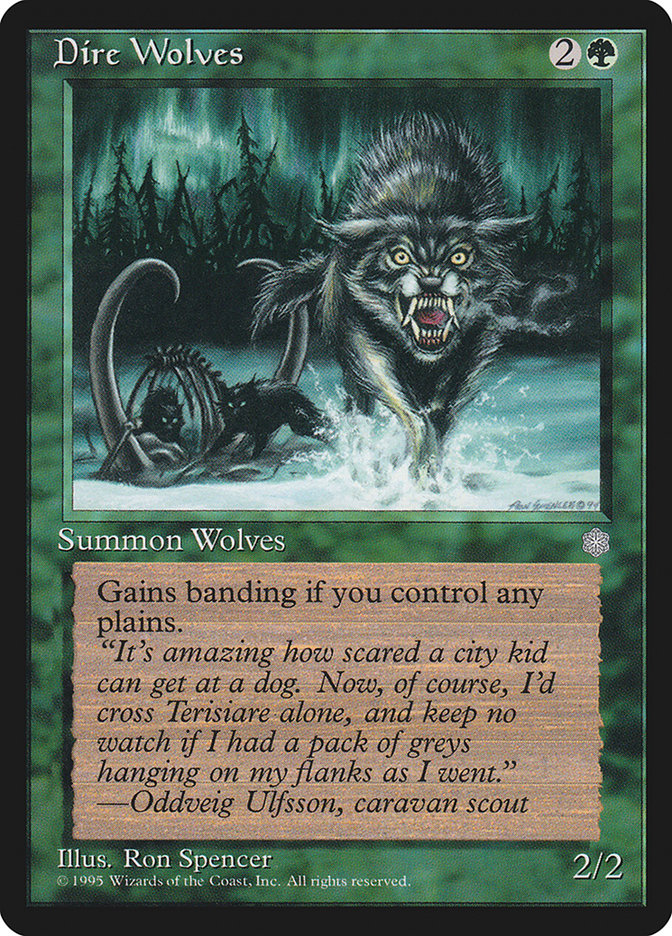 Dire Wolves · Ice Age (ICE) #230 · Scryfall Magic The Gathering Search