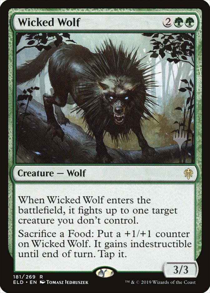 Wicked Wolf (Throne of Eldraine Promos #181p)