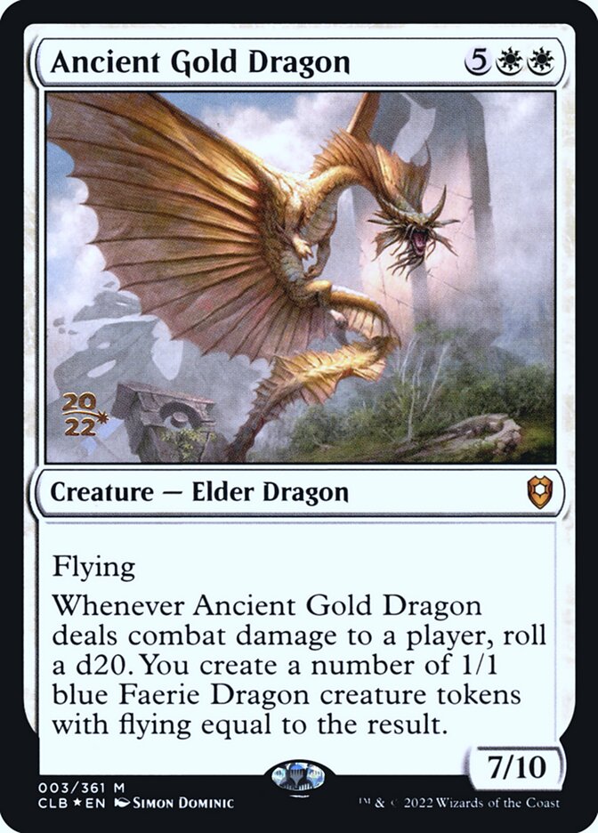 Ancient Gold Dragon (Battle for Baldur's Gate Promos #3s)
