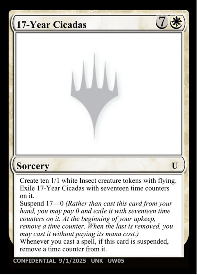 17-Year Cicadas MTG card