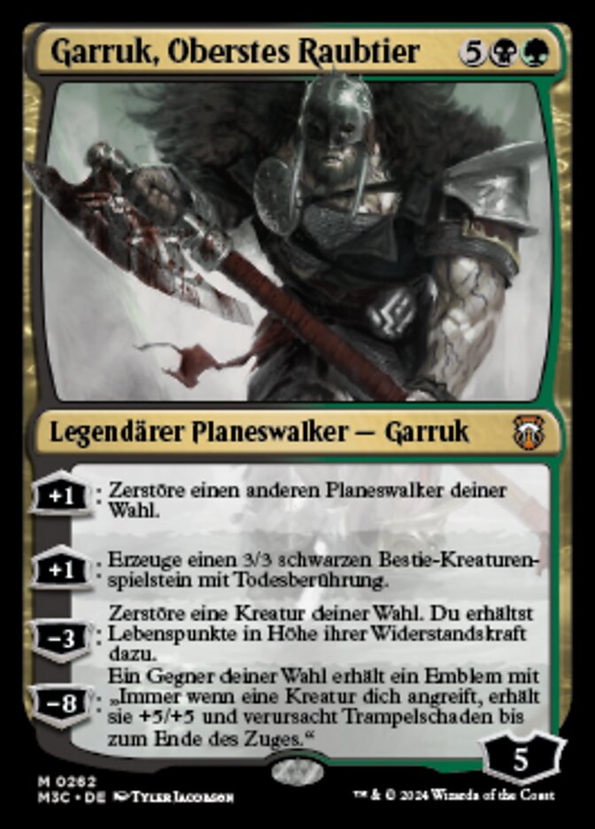 Garruk, Apex Predator (Modern Horizons 3 Commander #262)