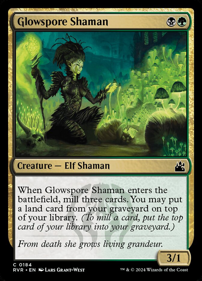 Glowspore Shaman (Ravnica Remastered #184)