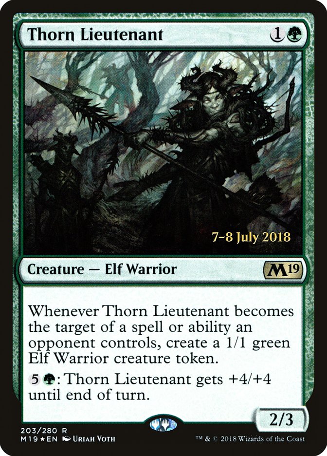Thorn Lieutenant (Core Set 2019 Promos #203s)