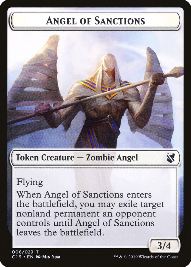 Angel of Sanctions (Commander 2019 Tokens #6)