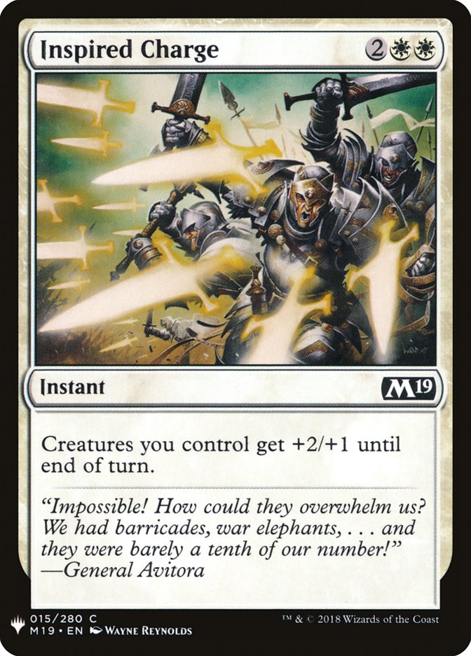 Inspired Charge (The List #M19-15)