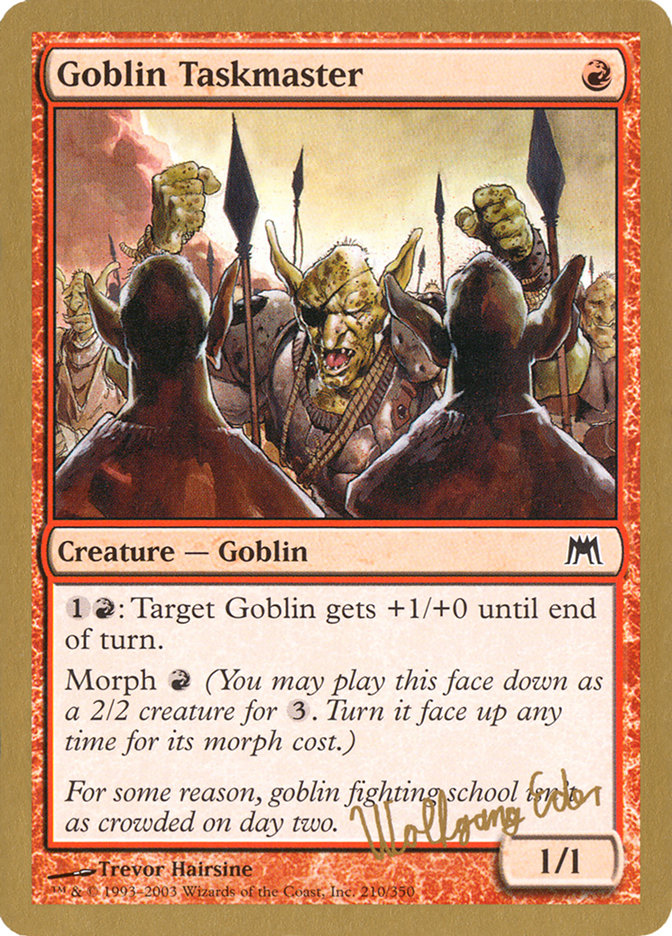 Goblin Taskmaster (World Championship Decks 2003 #we210)
