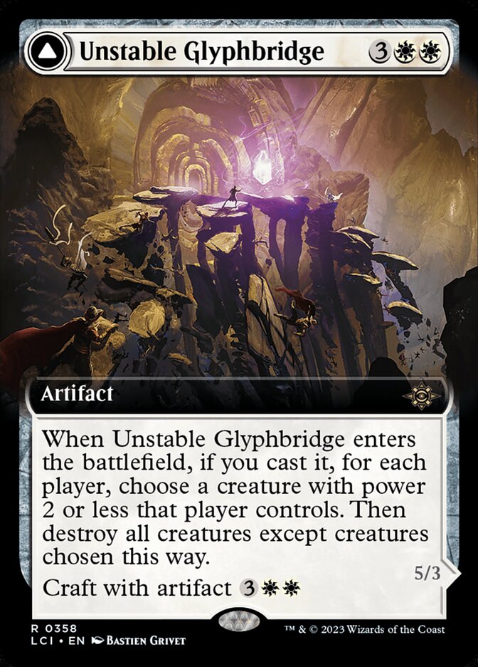 Unstable Glyphbridge // Sandswirl Wanderglyph (The Lost Caverns of Ixalan #358)