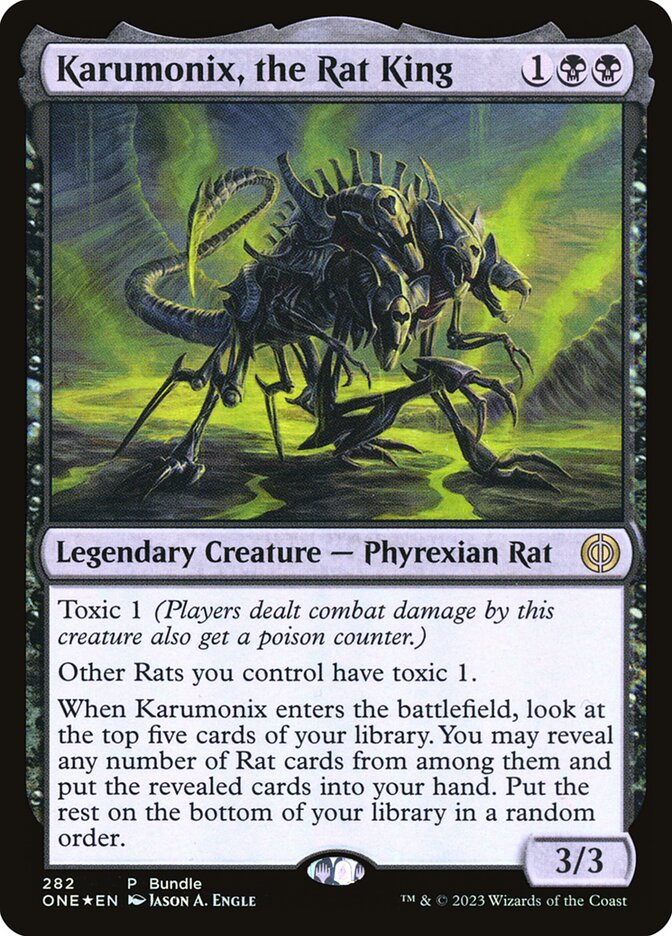 Karumonix, the Rat King · Phyrexia: All Will Be One (ONE) #282 · Scryfall  Magic The Gathering Search