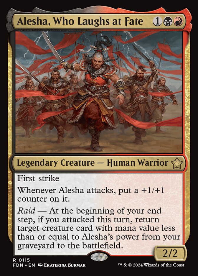 Alesha, Who Laughs at Fate (Foundations #115)