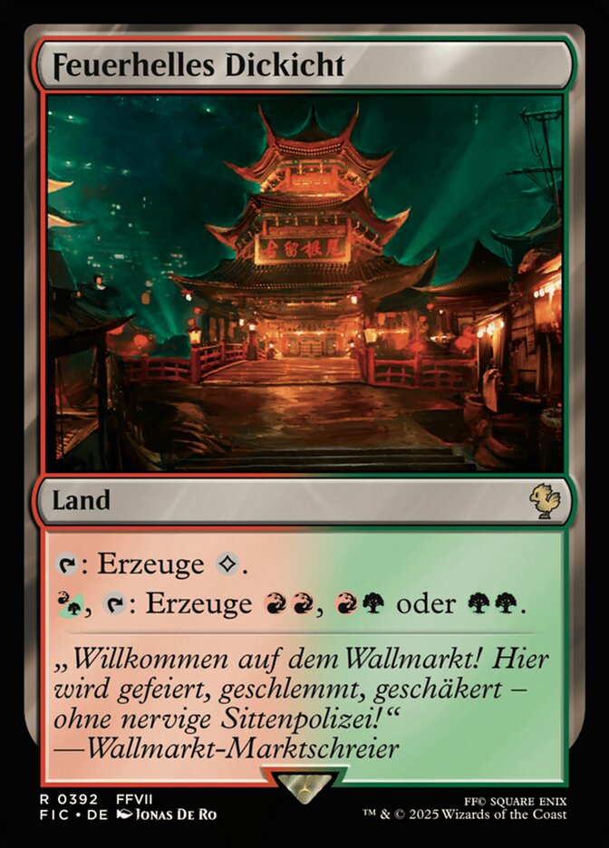 Feuerhelles Dickicht