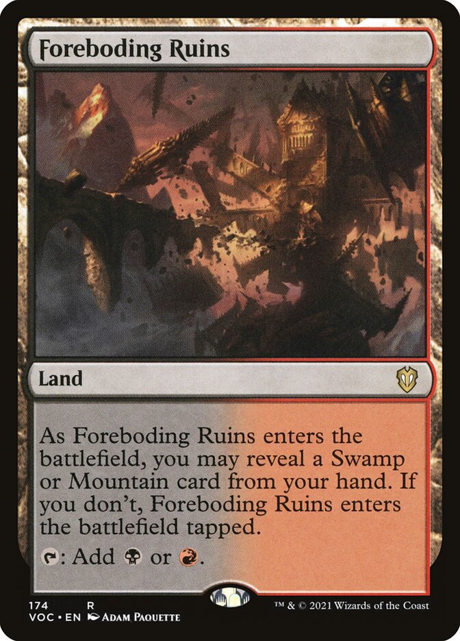 Foreboding Ruins (Crimson Vow Commander #174)