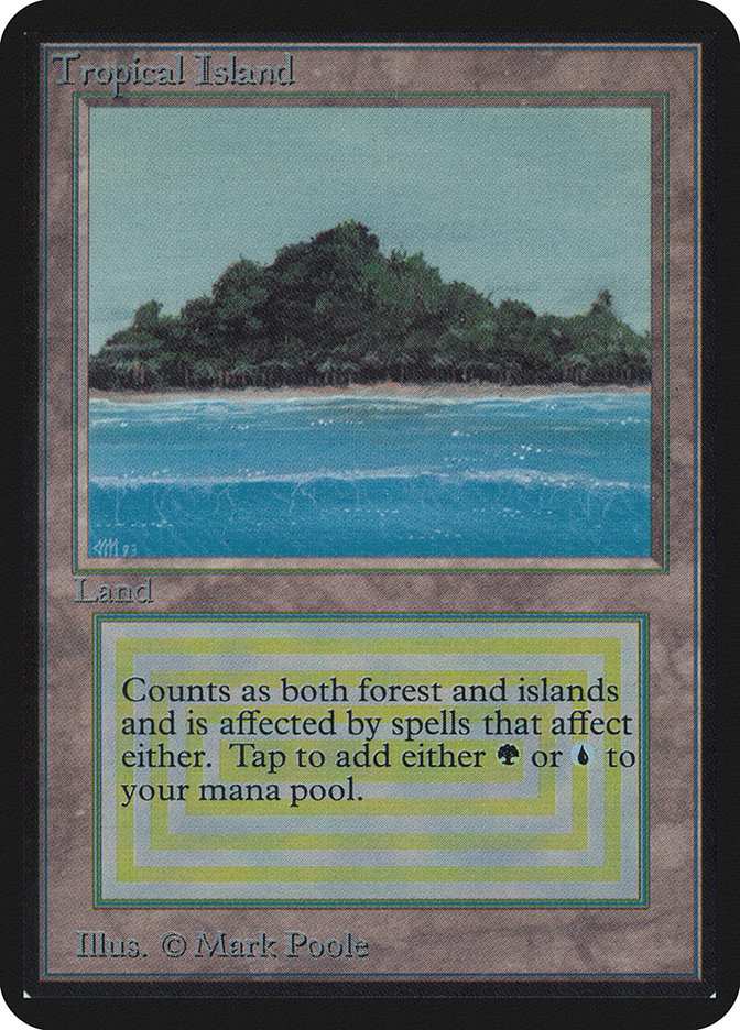 2024年最新海外 mtg リバイズド Tropical Island 英4枚 マジック：ザ ...