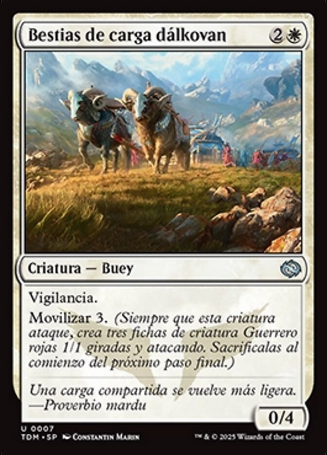 Bestias de carga dálkovan