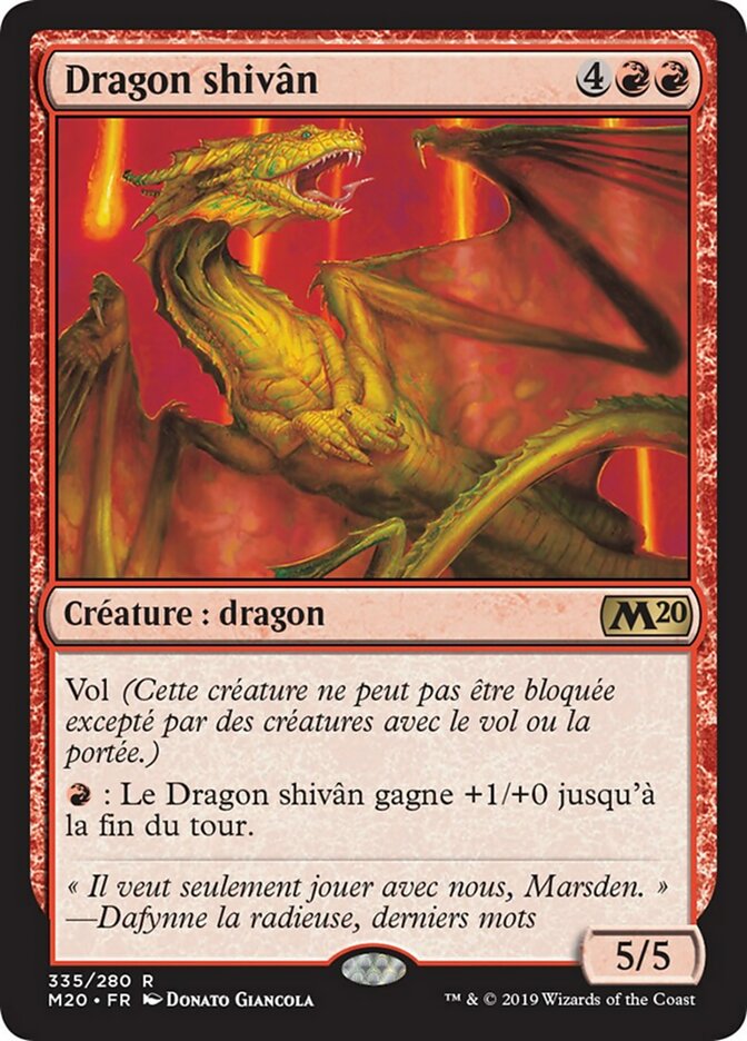 Shivan Dragon (Core Set 2020 #335)