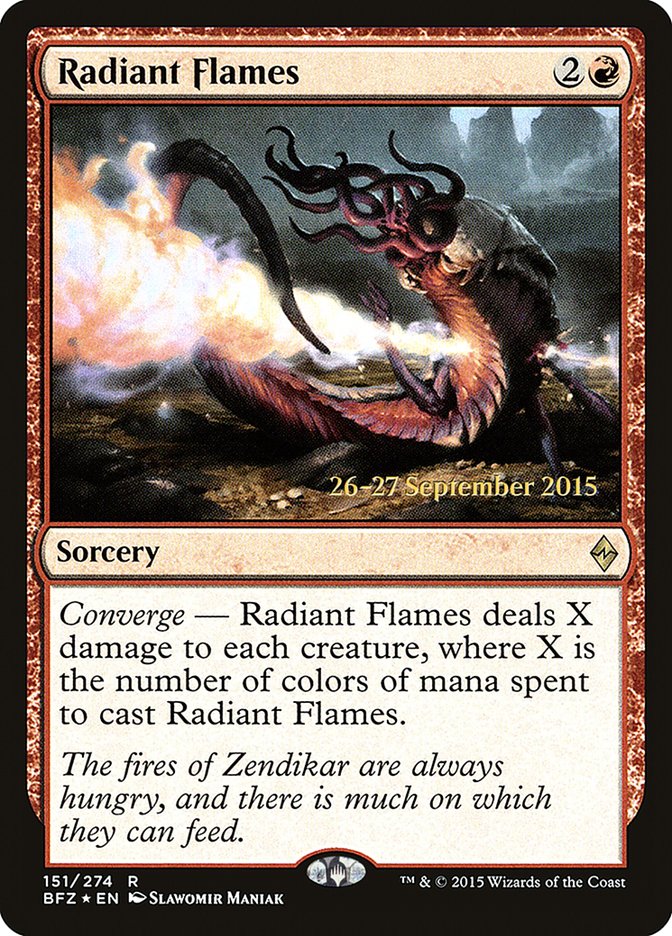 Radiant Flames (Battle for Zendikar Promos #151s)
