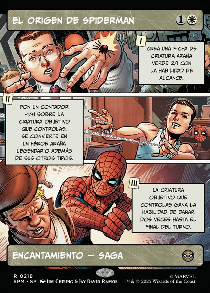El origen de Spiderman