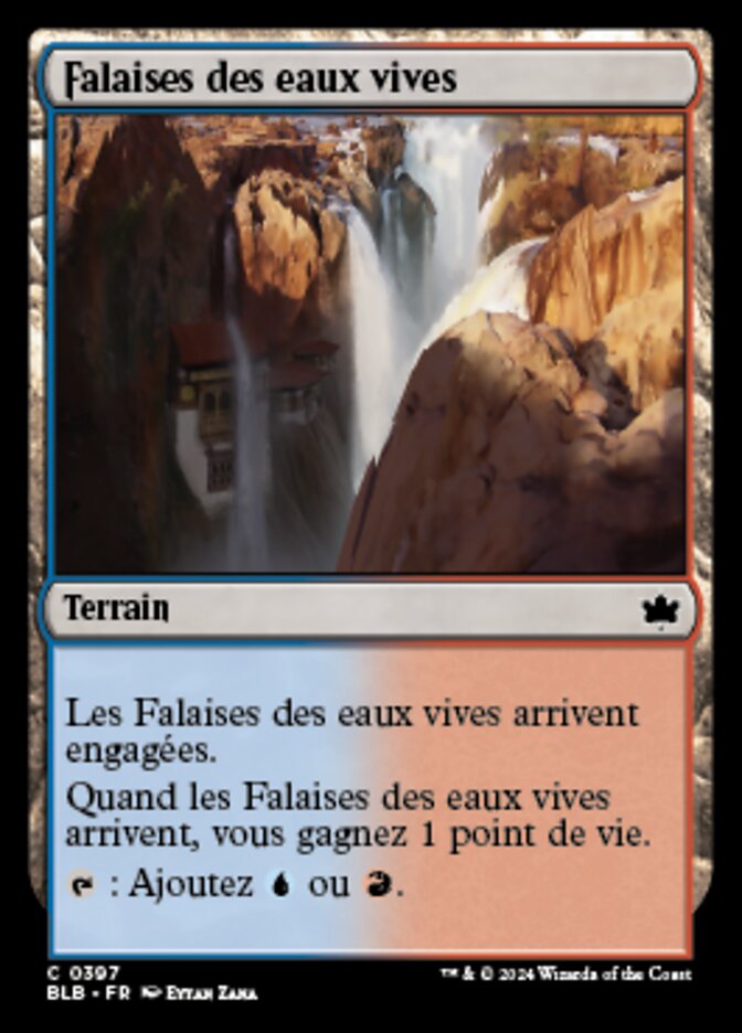 Falaises des eaux vives