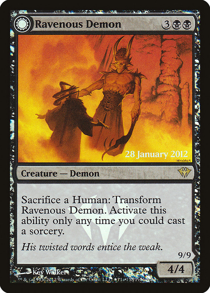 Ravenous Demon // Archdemon of Greed (Dark Ascension Promos #71★)